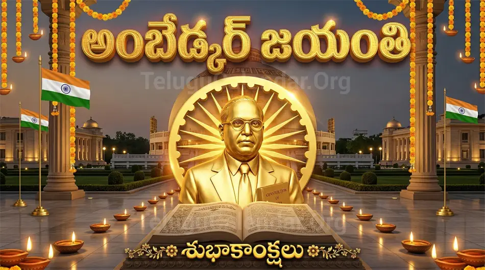 Ambedkar Jayanti Telugu Greetings 2026