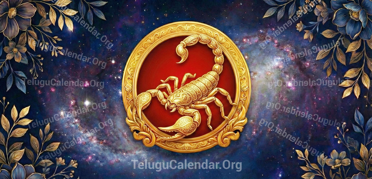 వృశ్చికరాశి 2026-2027 Rasi Phalalu Banner