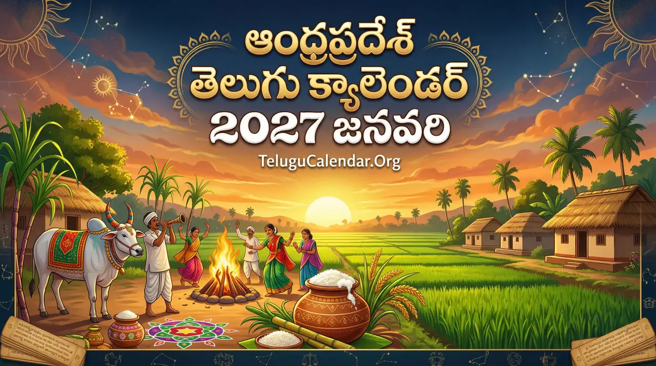 ఆంధ్ర ప్రదేశ్ తెలుగు కేలండర్ 2027 జనవరి