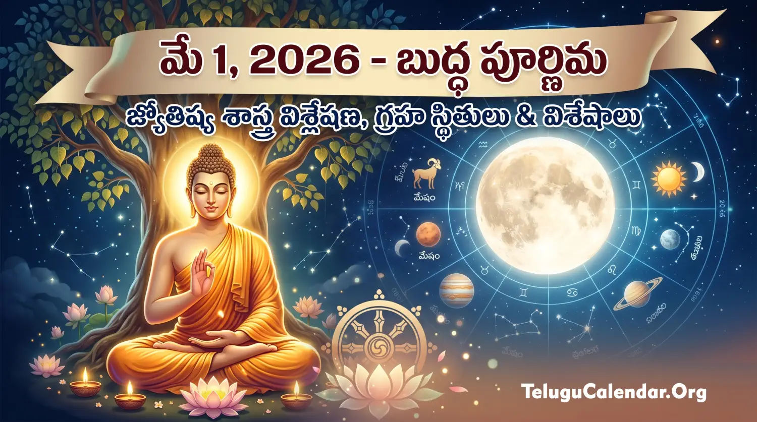 మే 1, 2026 బుద్ధ పూర్ణిమ