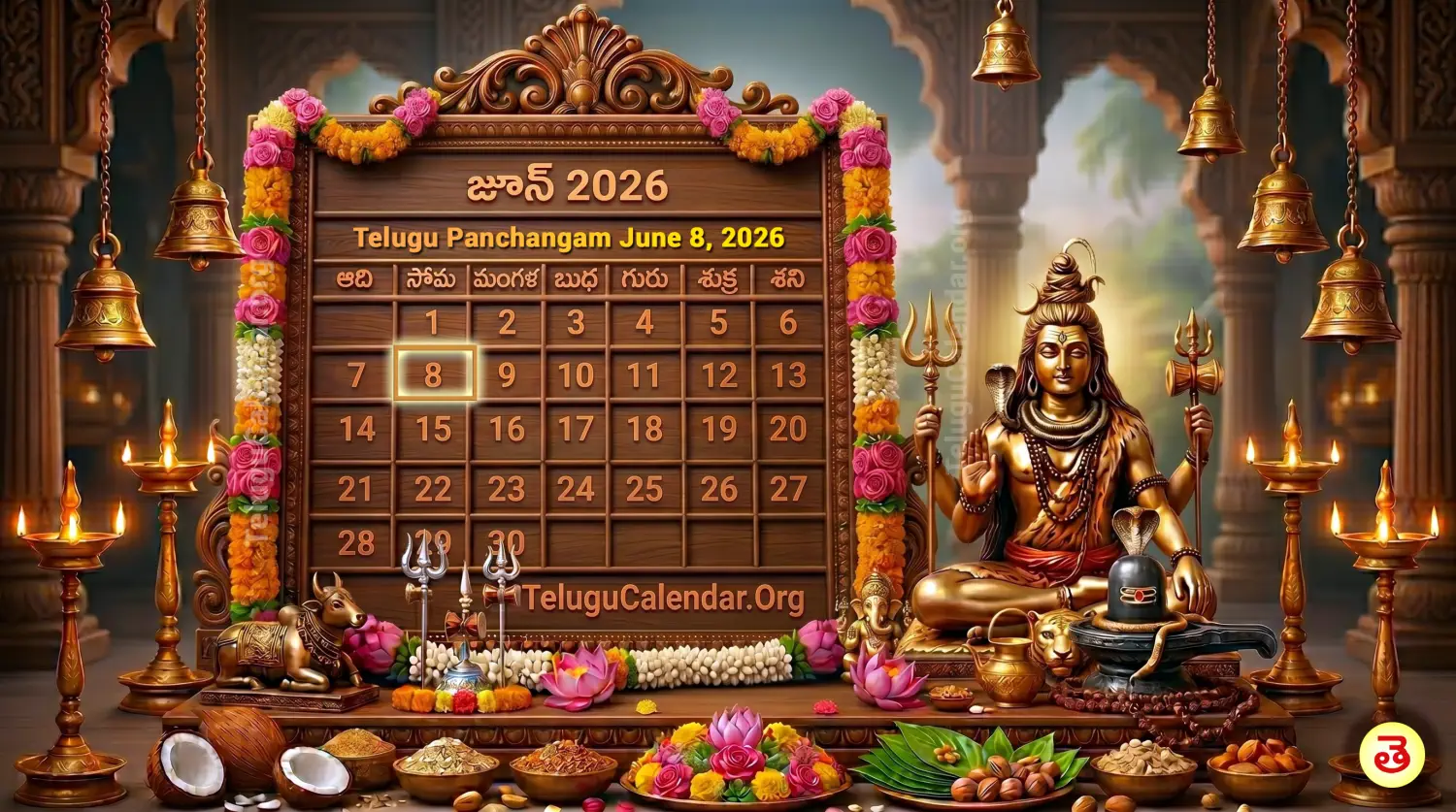 నేటి పంచాంగం జూన్ 8, 2026