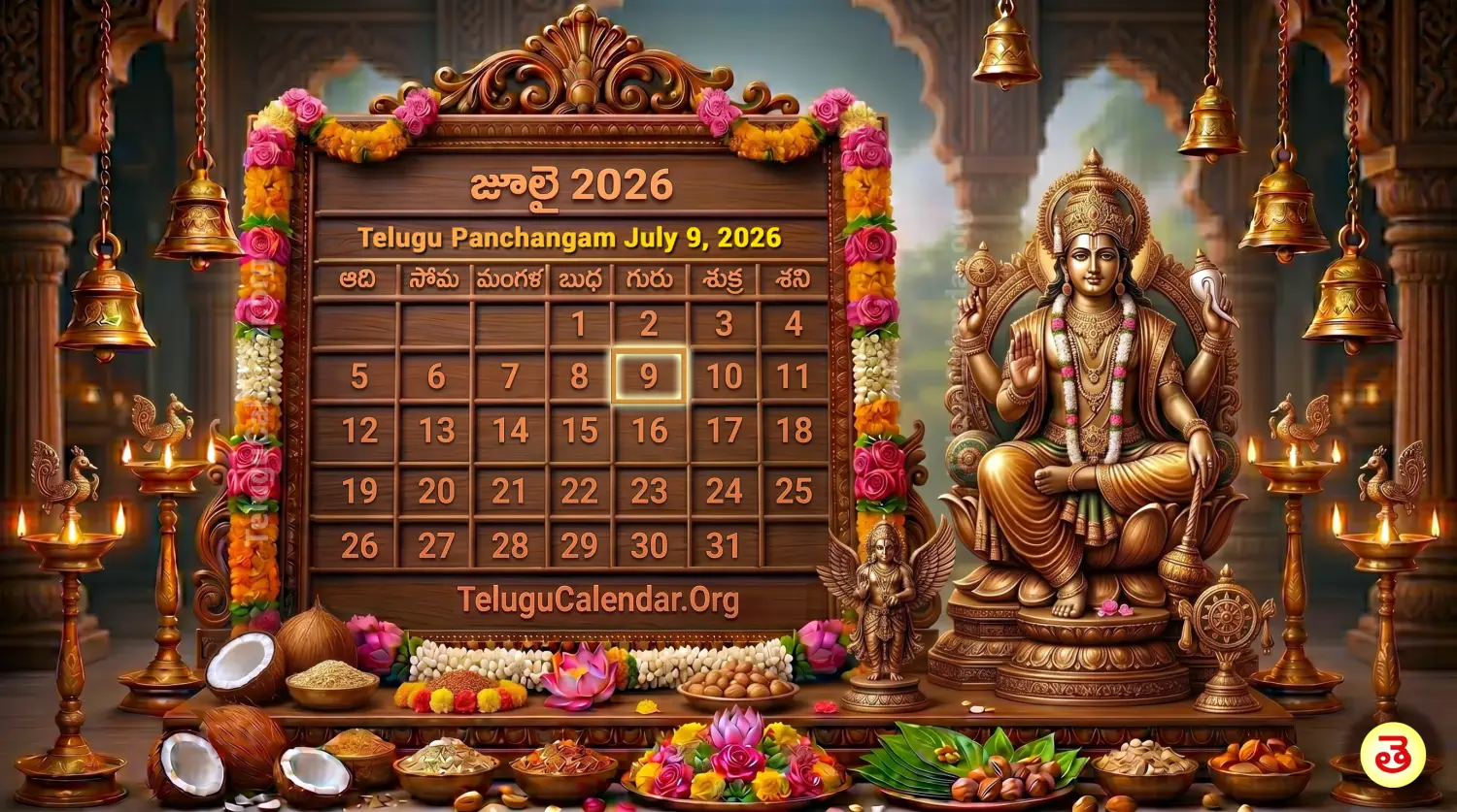 తెలుగు పంచాంగం జూలై 9, 2026