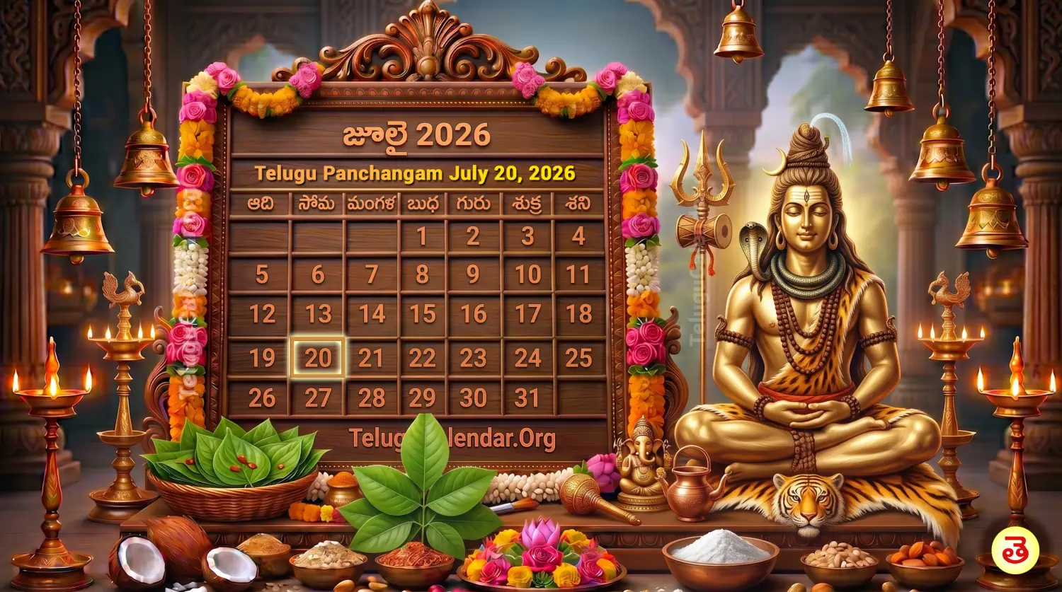 రేపటి పంచాంగం జూలై 20, 2026