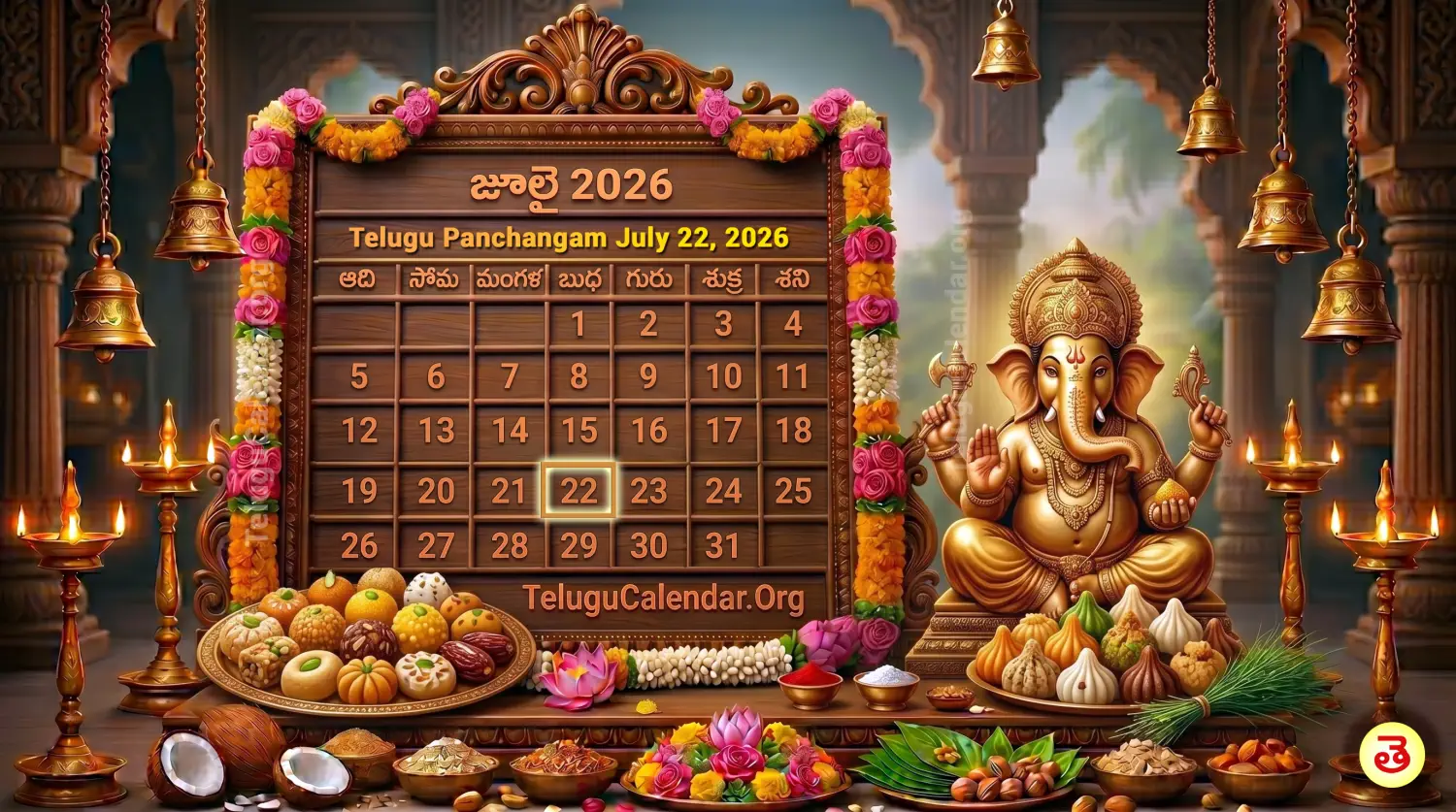 నేటి పంచాంగం జూలై 22, 2026