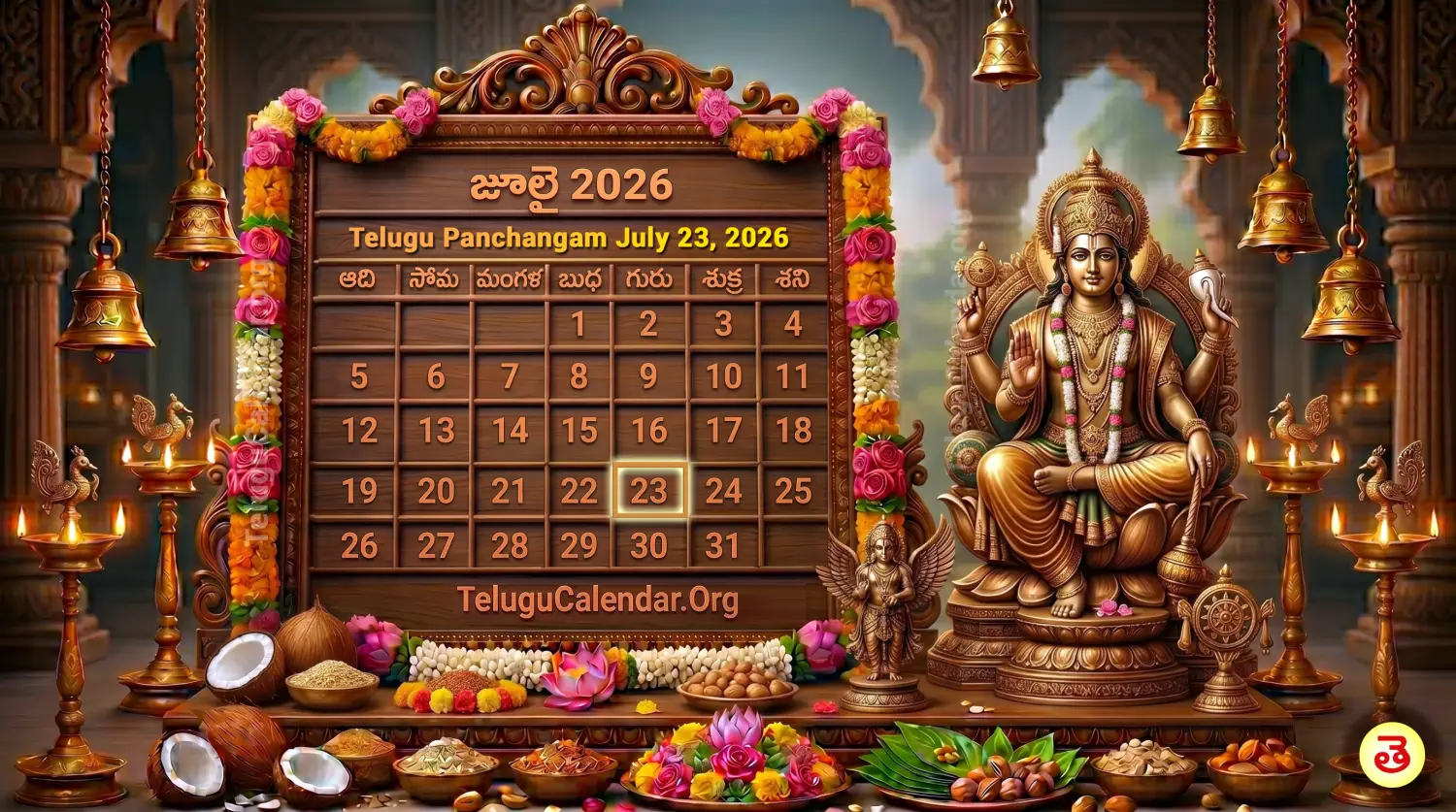 రేపటి పంచాంగం జూలై 23, 2026