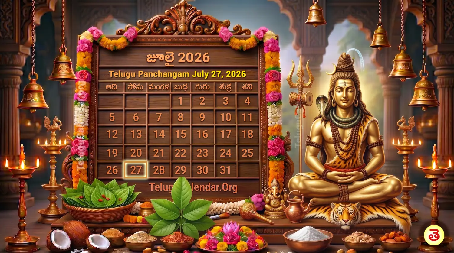 రేపటి పంచాంగం జూలై 27, 2026