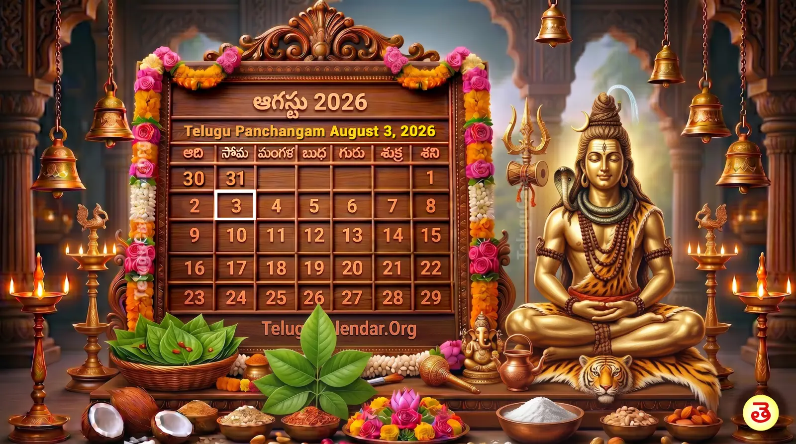 రేపటి పంచాంగం ఆగష్టు 3, 2026