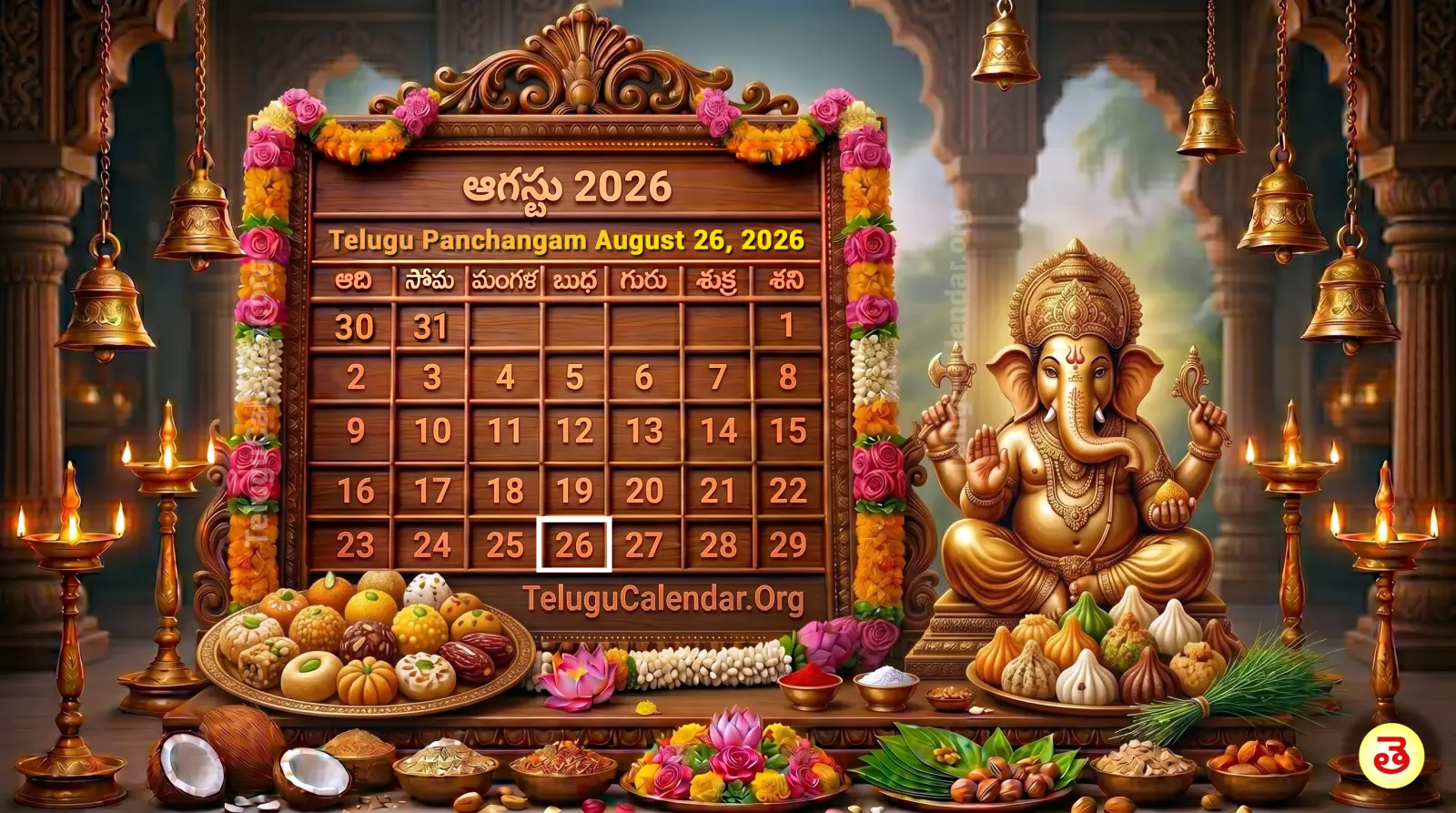 రేపటి పంచాంగం ఆగష్టు 26, 2026