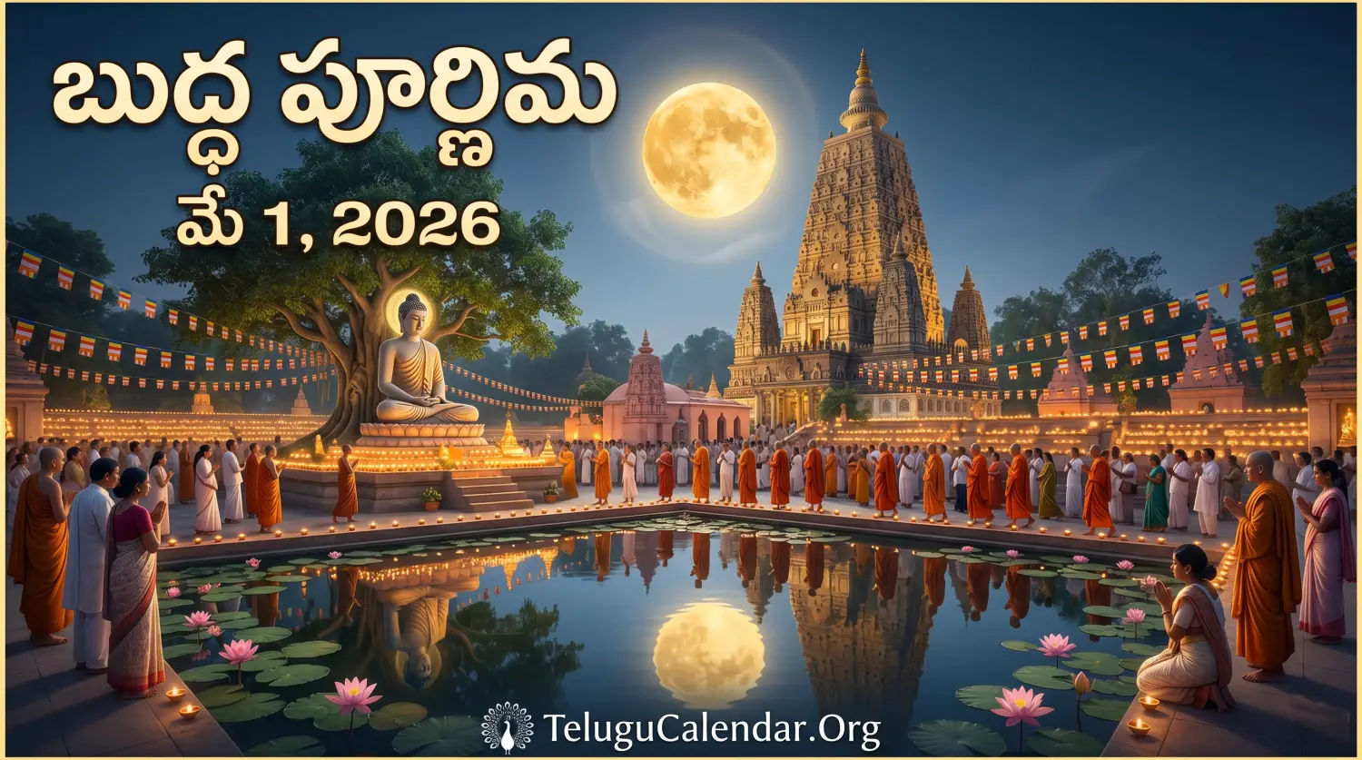 మే 1, 2026 బుద్ధ పూర్ణిమ